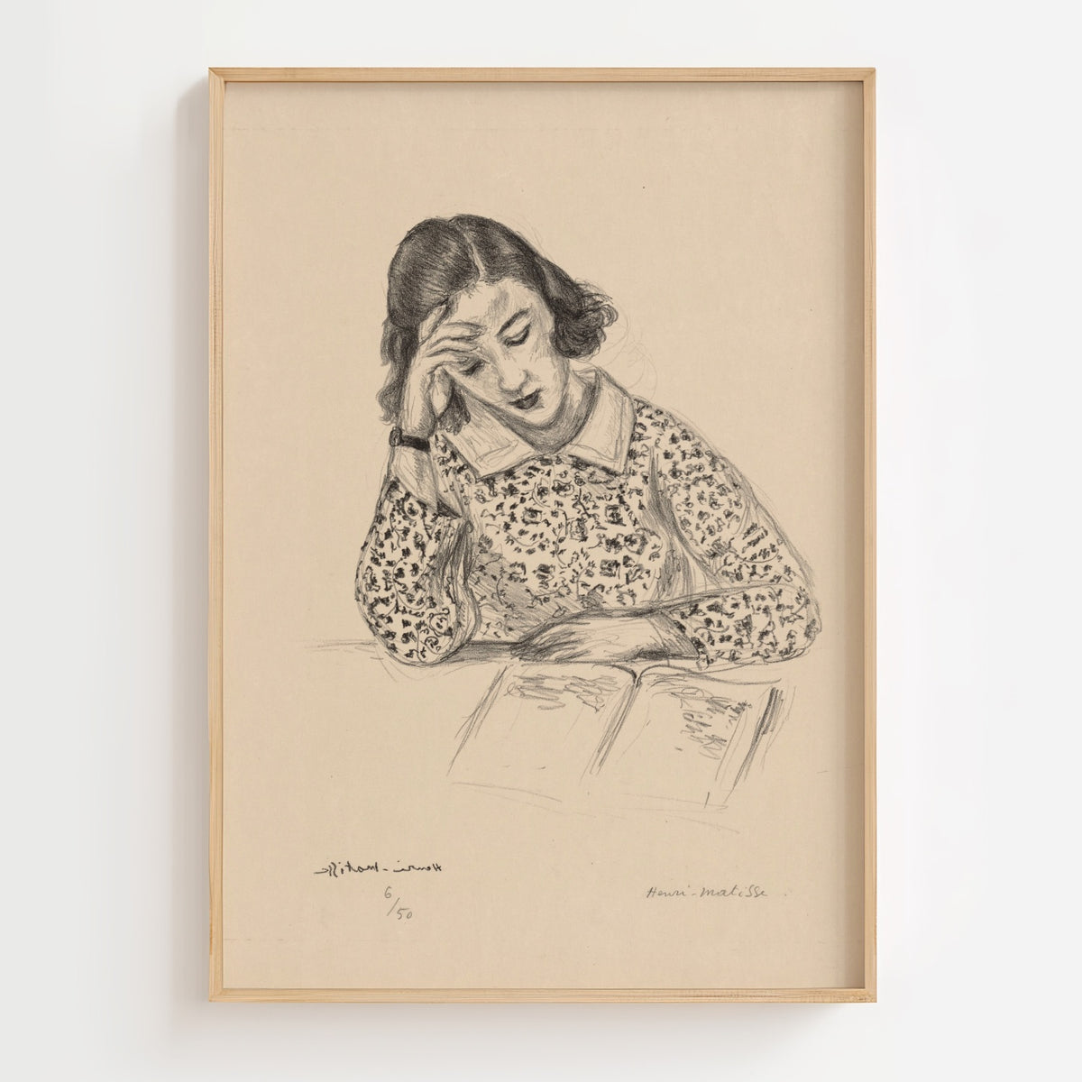 Little reader by Henri Matisse